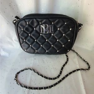 NWT Badgley Mischka Vegan Leather Small Pleated Crossbody